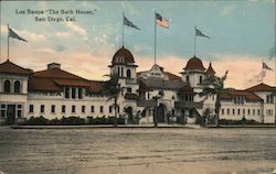 Los Banos "The Bath House" Postcard