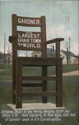 Largest chair in the world Postcard