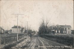 Kemblesville, Pennsylvania From The West Postcard Postcard Postcard