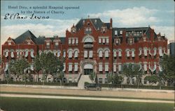 Hotel Dieu, a Splendid Hospital Operated by the Sisters of Charity El Paso, TX Postcard Postcard Postcard