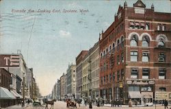 Riverside Avenue Looking East Spokane, WA Postcard Postcard Postcard