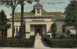 Office of Supt of U.S. Reservation Hot Springs, AR Postcard Postcard Postcard