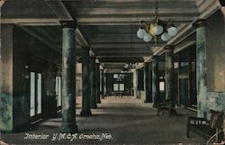 Interior Y.M.C.A. Omaha, NE Postcard Postcard Postcard