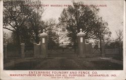 Entrance to Fort Massac Park Metropolis, IL Postcard Postcard Postcard