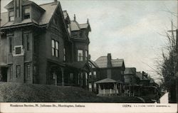 Residence Section, N. Jefferson St. Huntington, IN Postcard Postcard Postcard