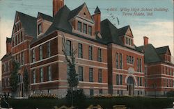 Wiley High School Building Postcard