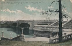 30th St. Bridge over White River Indianapolis, IN Postcard Postcard Postcard