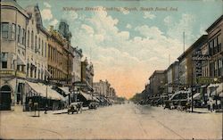 Michigan Street, Looking South Postcard