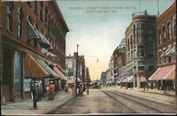 Calhoun Street North From Wayne Fort Wayne, IN Postcard Postcard Postcard