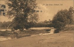 St. Joe River Elkhart, IN Postcard Postcard Postcard