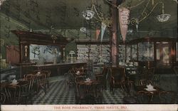 The Rose Pharmacy Terre Haute, IN Postcard Postcard Postcard