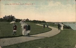 Along the Cliff Walk, North Newport, RI Postcard Postcard Postcard