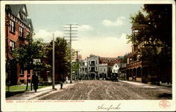 Street View Saranac Lake Adirondacks, NY Postcard Postcard