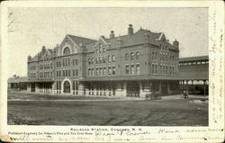 Railroad Station Concord, NH Postcard Postcard