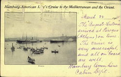 Piraeus Hamburg-American Line Boats, Ships Postcard Postcard