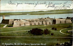 Old Fort Marion St. Augustine, FL Postcard Postcard