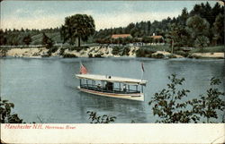 Merrimac River Manchester, NH Postcard Postcard