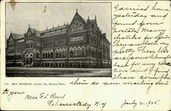 Art Museum, Copley Sq Postcard