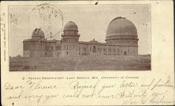 Yerkes Observatory, University Of Chicago Postcard