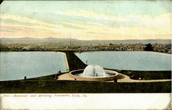 Reservoir And Aerating Fountains York, PA Postcard Postcard