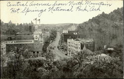 Central Avenue from North Mountain Hot Springs National Park, AR Postcard Postcard