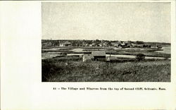 The Village And Wharves From The Top Of Second Cliff Postcard