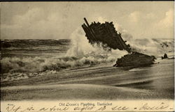 Old Ocean's Plaything Postcard