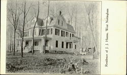 Residence Of J. J. Hanna Postcard