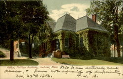 Phillips Academy Office Andover, MA Postcard Postcard