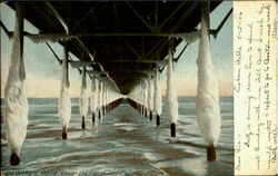 Old Orchard Maine Under The Pier In January Postcard