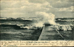 A Stormy Day On Lake Erie Postcard