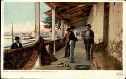 The Old Custom House Porch Monterey, CA Postcard Postcard