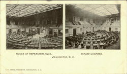 House Of Representatives, Senate Chamber Washington, DC Washington DC Postcard Postcard