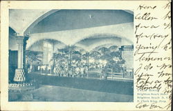 Brighton Beach Hotel Palm Room New York Postcard Postcard