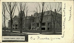 Geneseo Normal School Front View Postcard