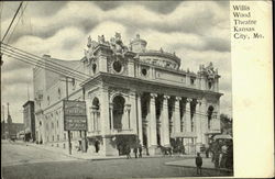 Willis Wood Theatre Kansas City Missouri Postcard Postcard