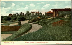 Flower Terrace, Branch Brook Park Newark, NJ Postcard Postcard