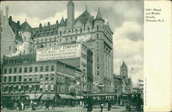 Broad And Market Streets Newark, NJ Postcard Postcard