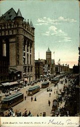 Board St. From Market St Postcard