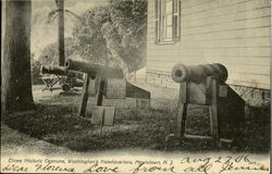 Three Historic Cannons Morristown, NJ Postcard Postcard