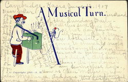 A Musical Turn Postcard Postcard