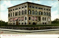 Kinney Lodge Narragansett Pier, RI Postcard Postcard