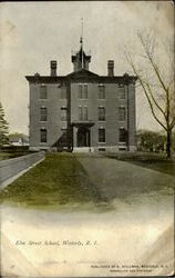 Elm Street School Westerly, RI Postcard Postcard