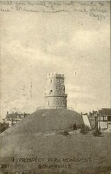 Prospect Park Monument Somerville, MA Postcard Postcard