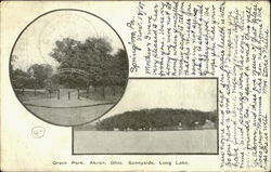 Grace Park Akron, OH Postcard Postcard