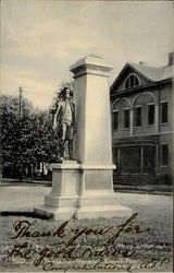 Statue Of Brigadier General Enoch Poor Hackensack, NJ Postcard Postcard