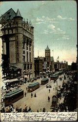 Broad St. From Market St Postcard