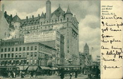 Broad And Market Streets Newark, NJ Postcard Postcard