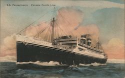 S. S. Pennsylvania--Panama Pacific Line Steamers Postcard Postcard Postcard