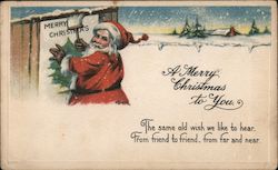 A Merry Christmas to You Postcard